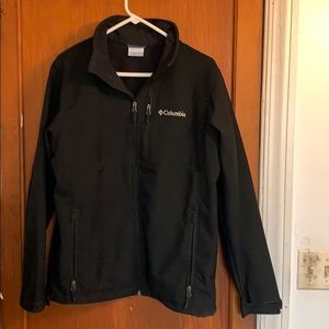 A black Columbia jacket